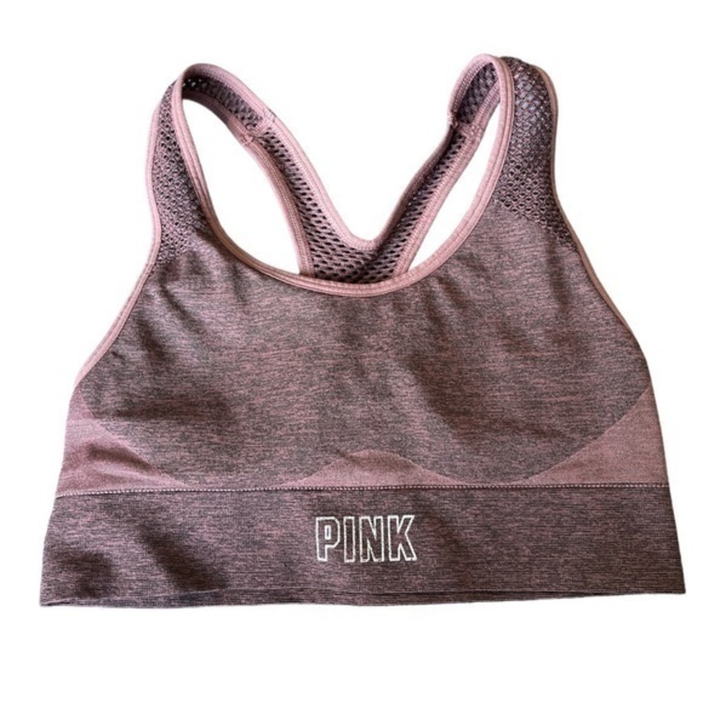 Victoria's Secret Pink Sport Racerback Sports Bra GYM Pink Size XS EUC #6653